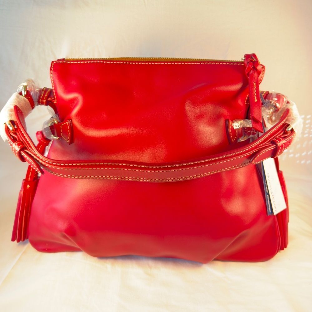 Dooney & Bourke Pebble Grain Shoulder - NWT Mulberry Leather +Cert+Dust Bag - Picture 2 of 6